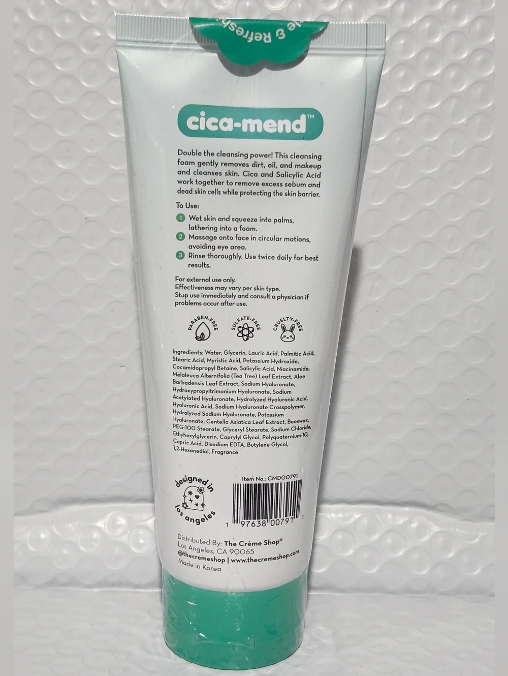 The Creme Shop Cica-mend Blemish Care 2-in-1 Cleansing Foam & Sheet Mask